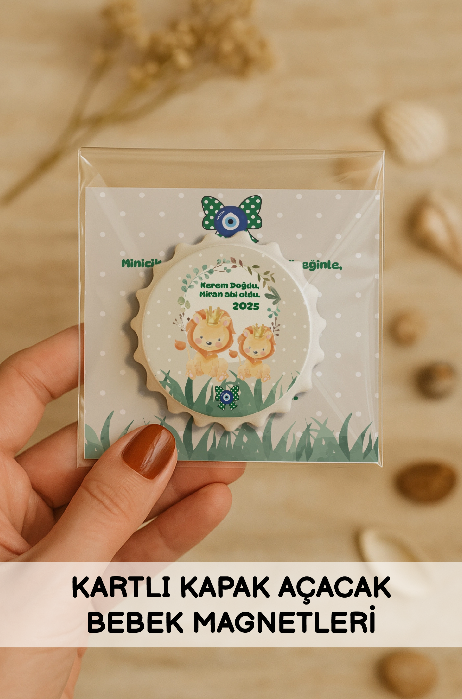 Kartlı Kapak Açacak Bebek Magnetleri