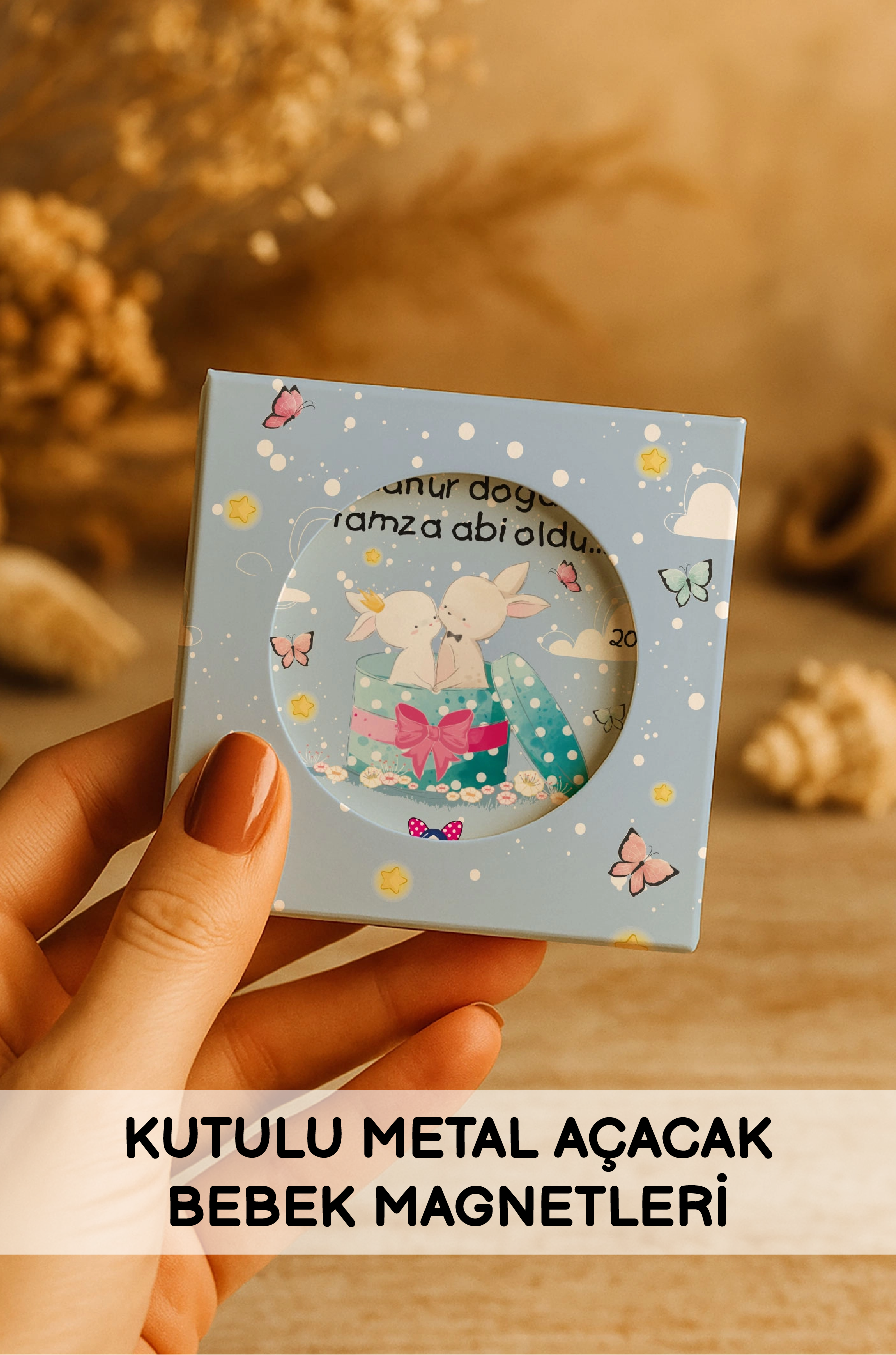 Kutulu Metal Açacak Bebek Magnetleri