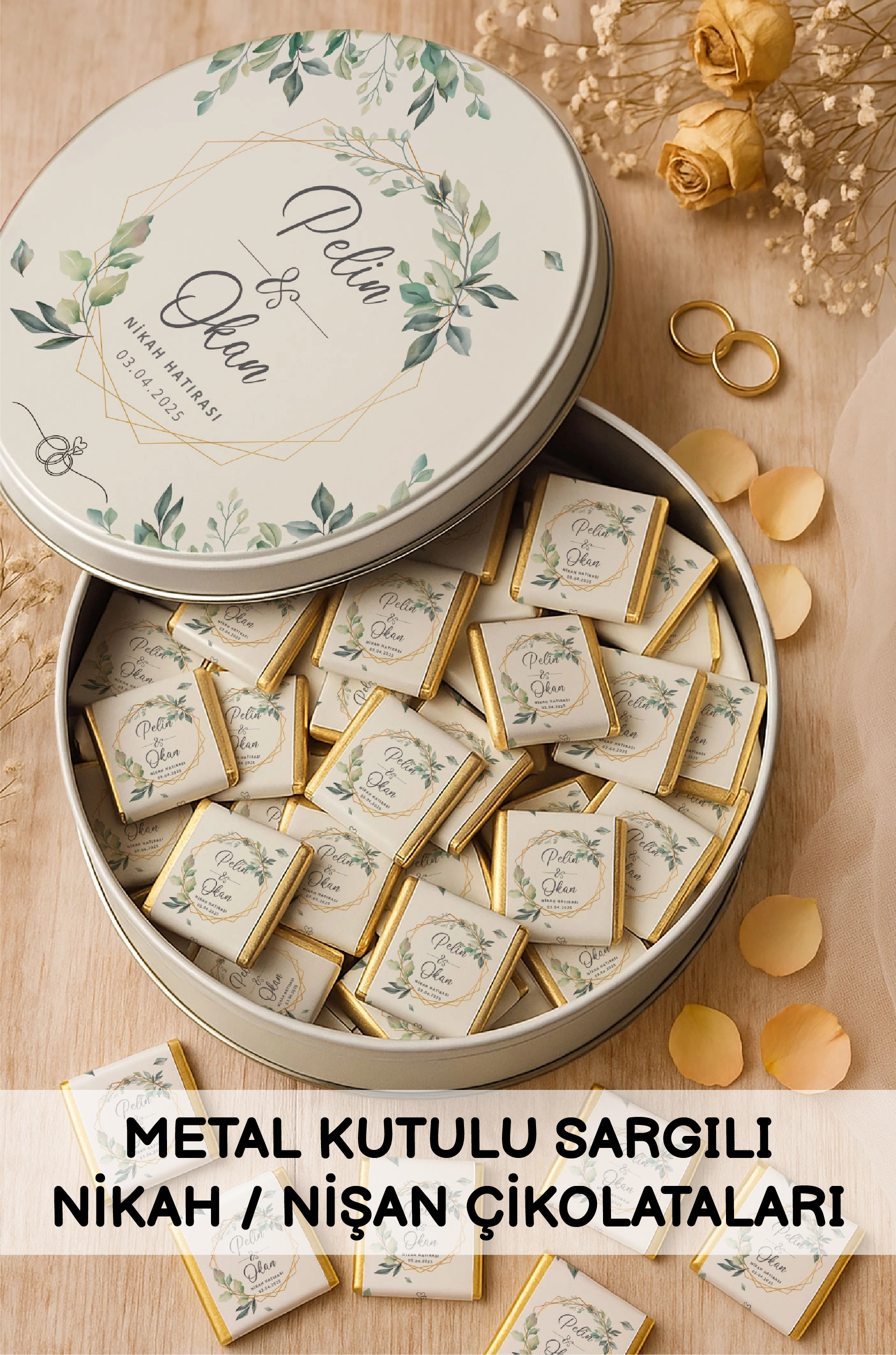 Sargılı Nikah Nişan Düğün Çikolataları 