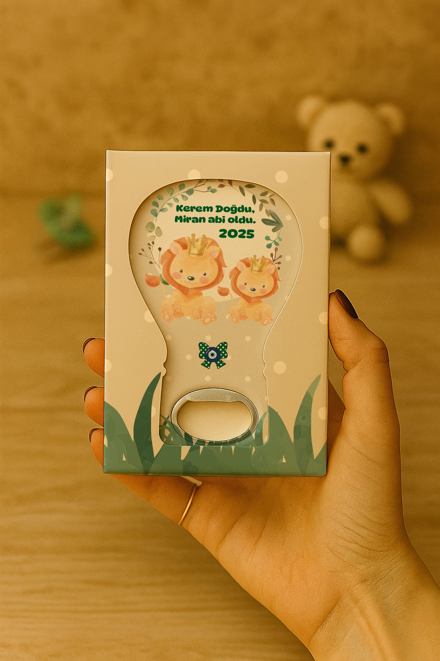 Abi Erkek Kardeş Temalı Mühürlü Balon Açacak Magnet