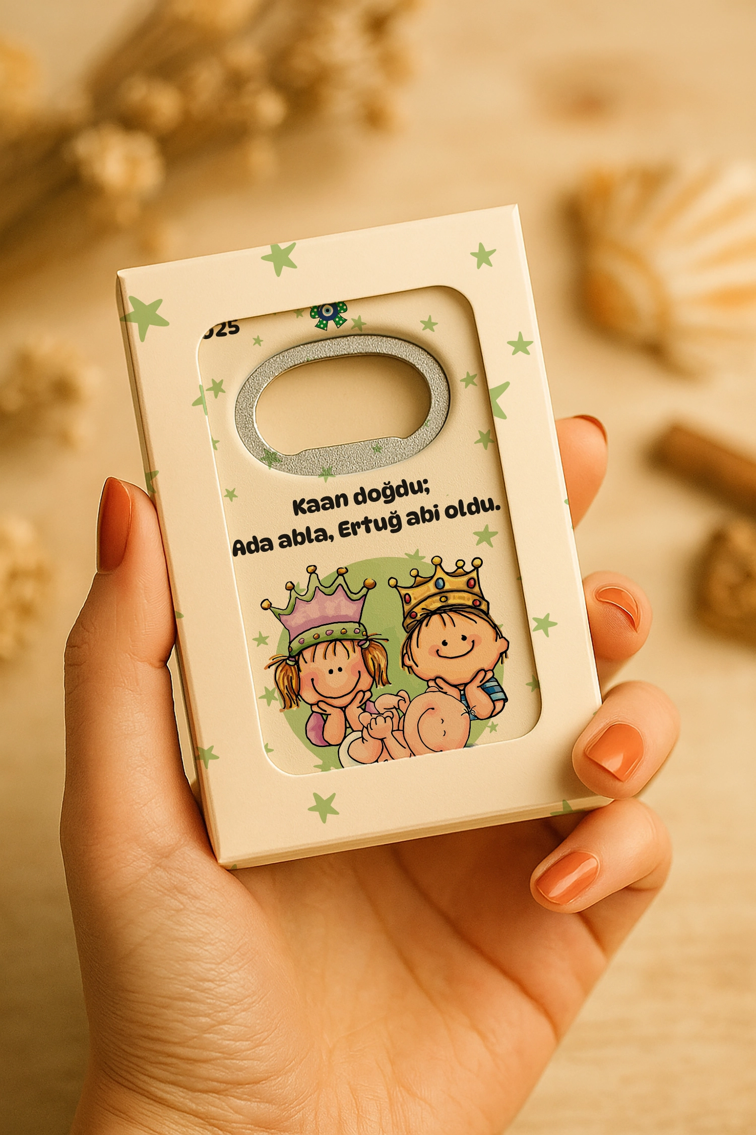 Abla Abi Erkek Kardeş Temalı Mühürlü Dikdörtgen Açacak Magnet