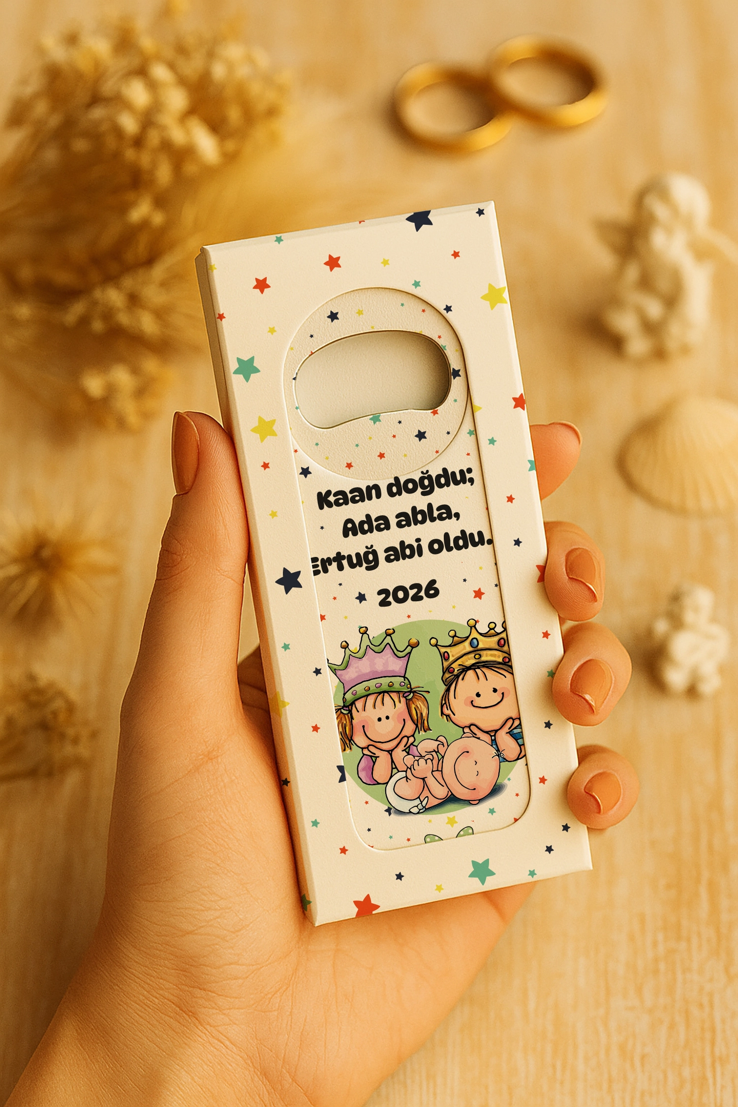 Abla Abi Erkek Kardeş Temalı Mühürlü Uzun Açacak Magnet