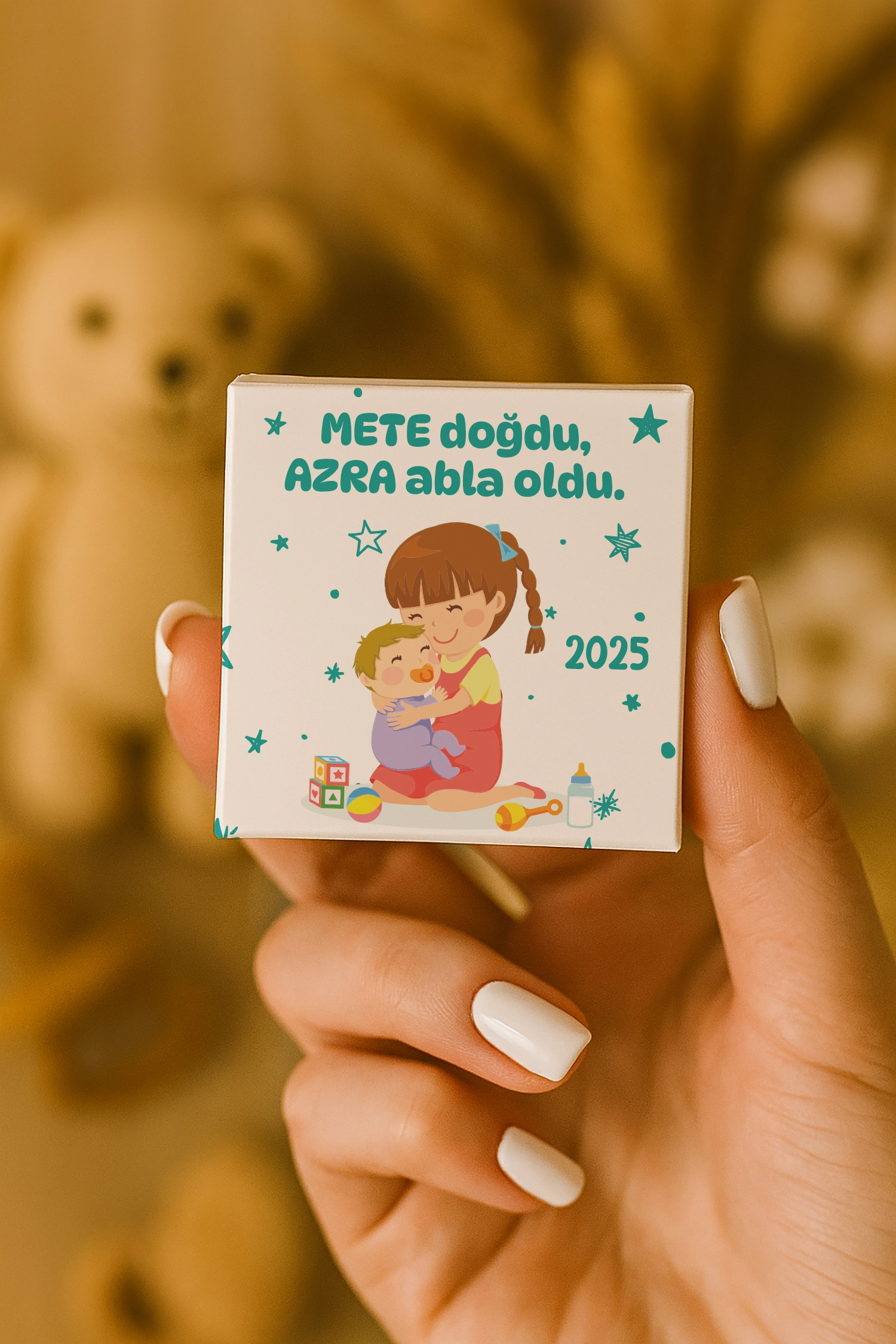 Abla Erkek Kardeş Temalı Çikolata