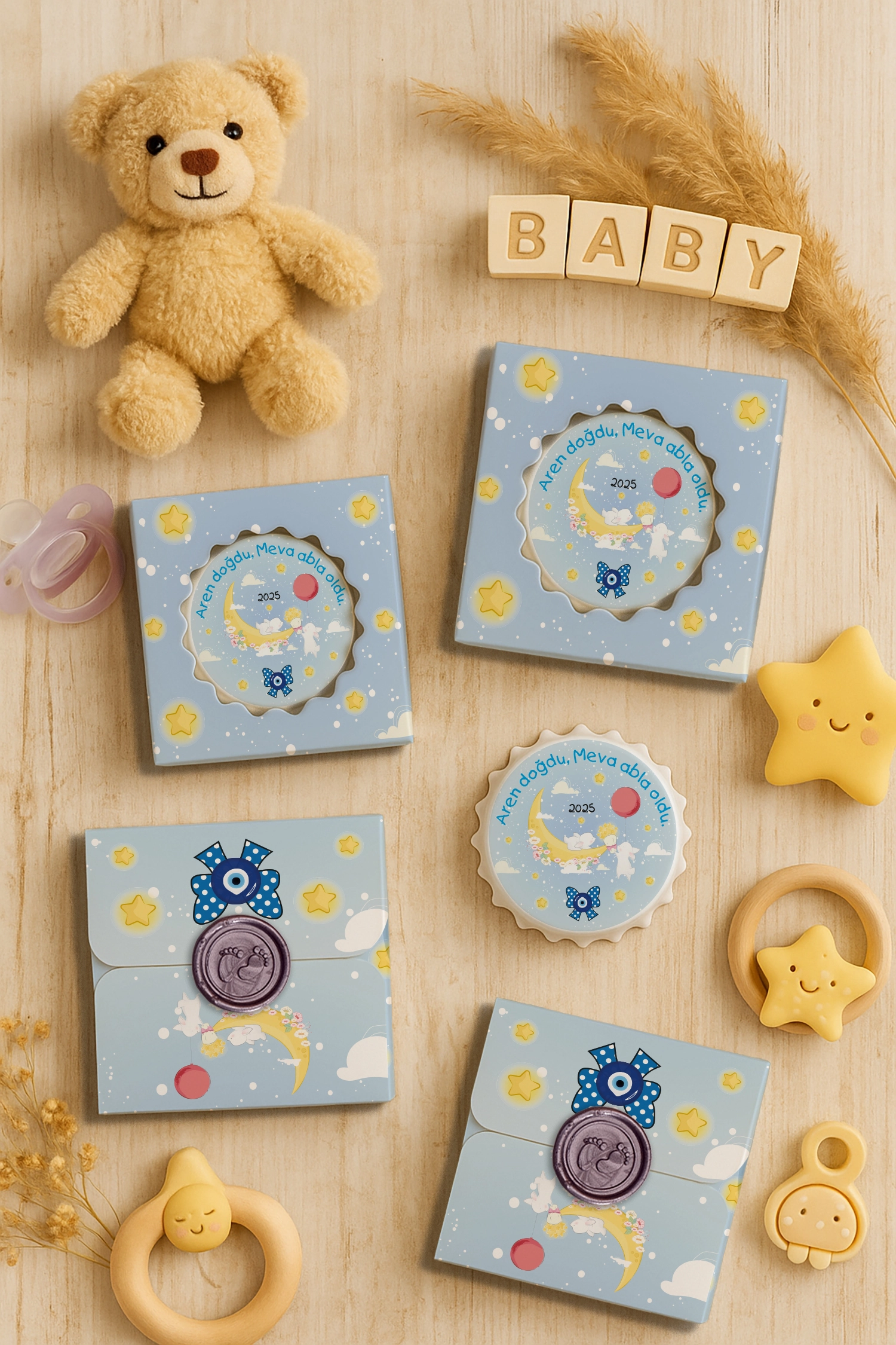 Abla Erkek Kardeş Temalı Mühürlü Kapak Açacak Magnet