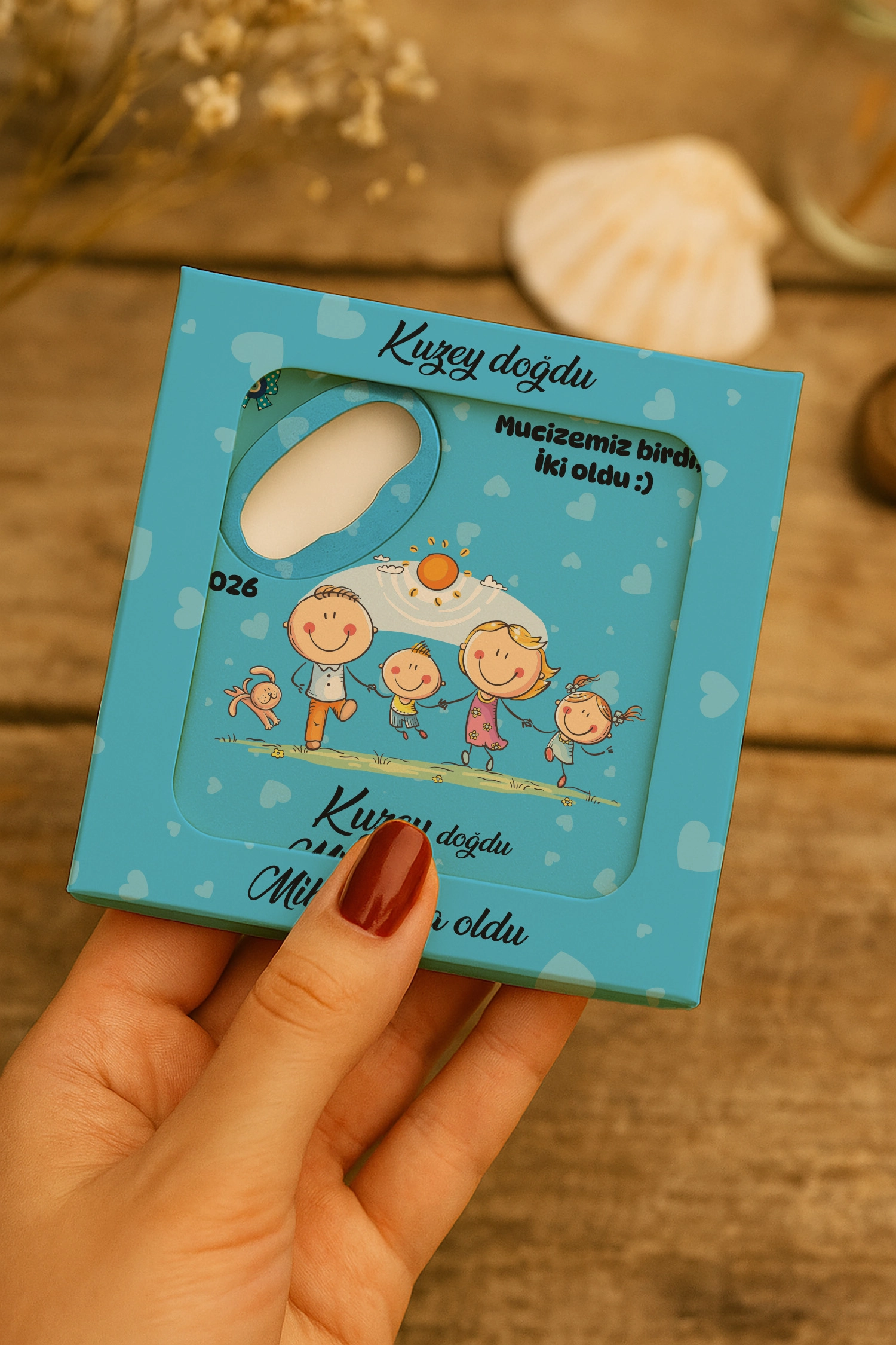 Abla Erkek Kardeş Temalı Mühürlü Kare Açacak Magnet