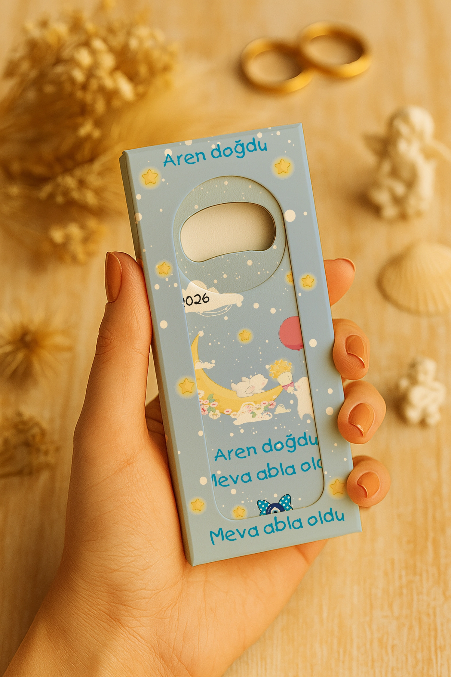 Abla Erkek Kardeş Temalı Kutulu Uzun Açacak Magnet