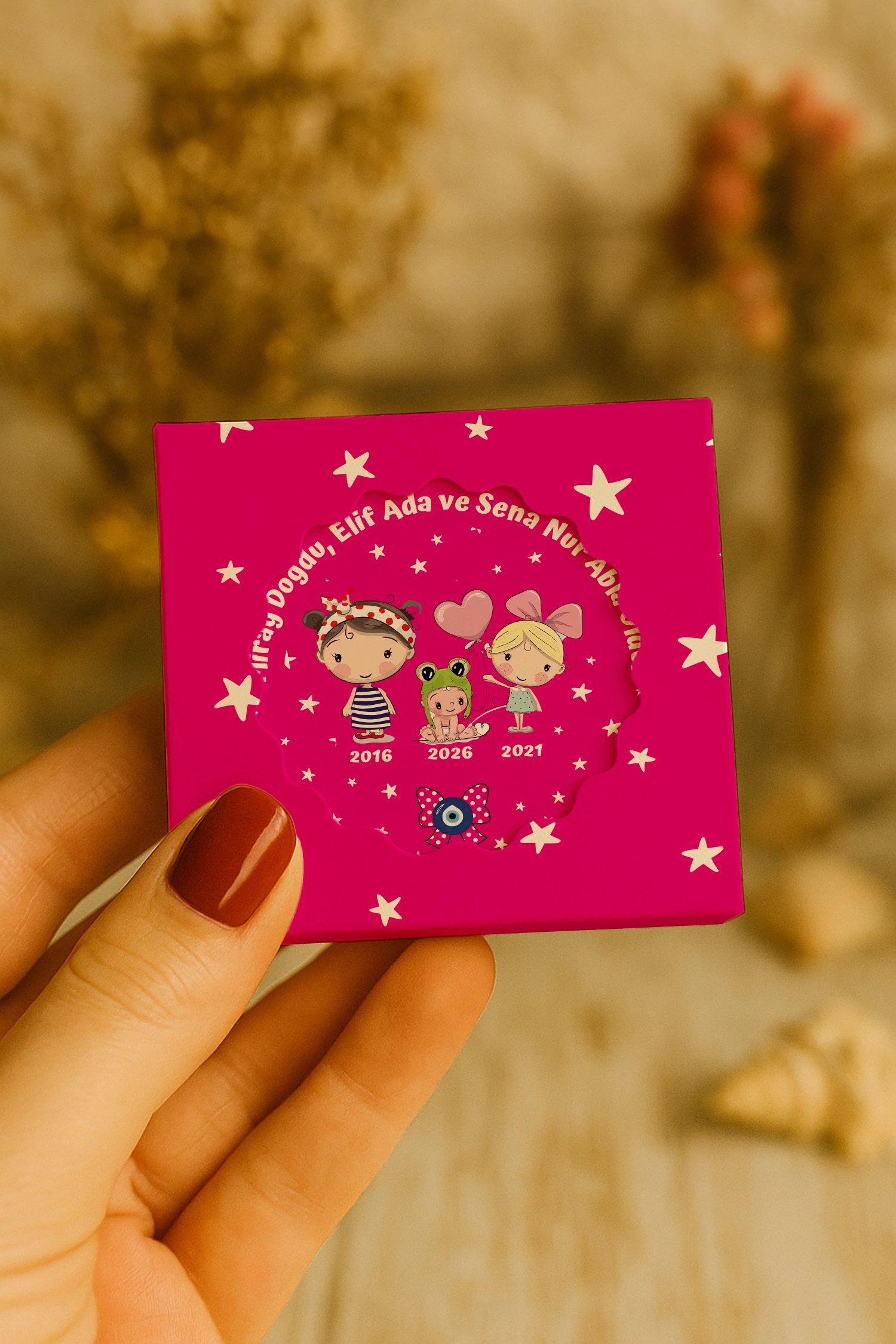 Abla Kız Kardeş Temalı Kutulu Kapak Açacak Magnet