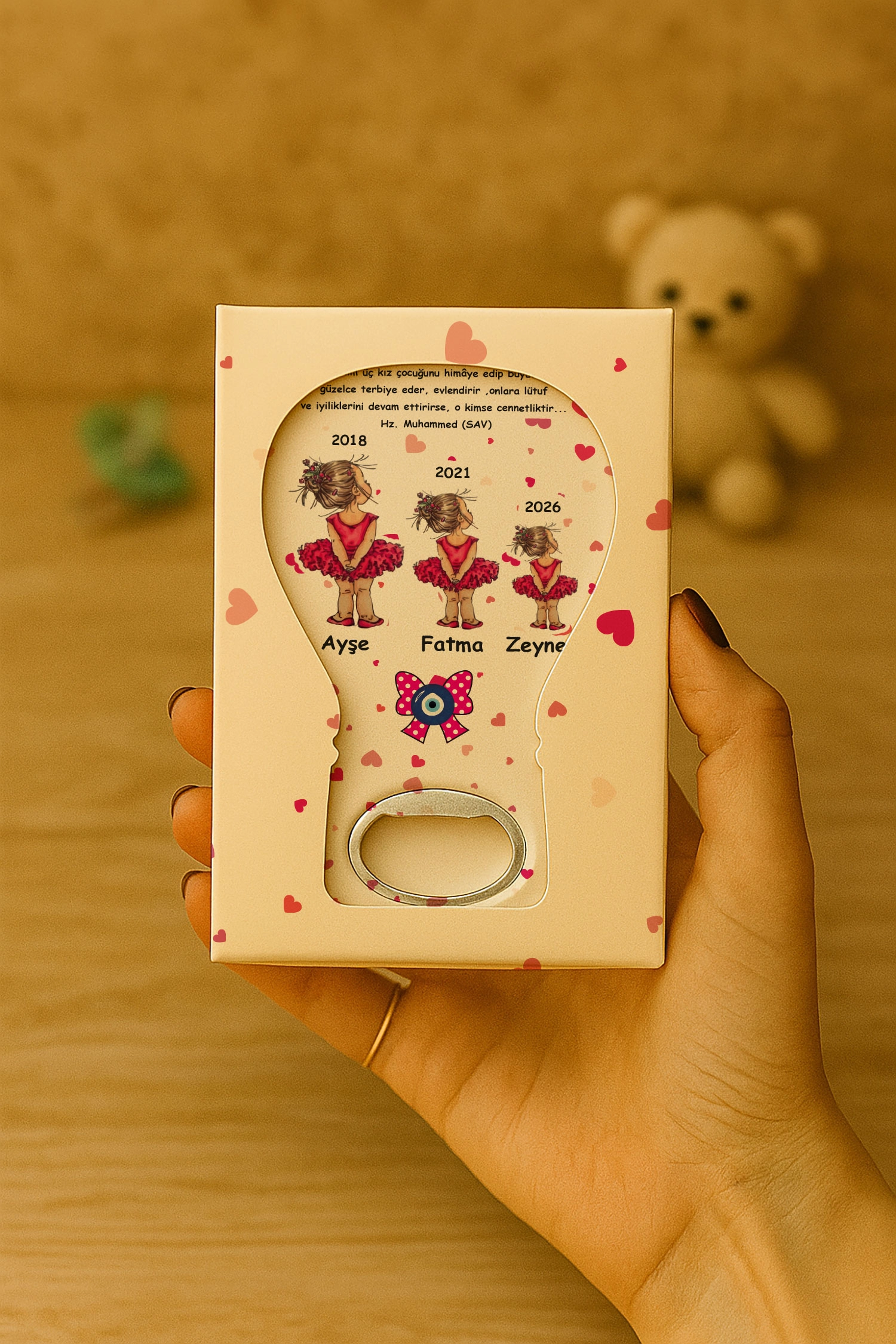 Abla Kız Kardeş Temalı Mühürlü Balon Açacak Magnet