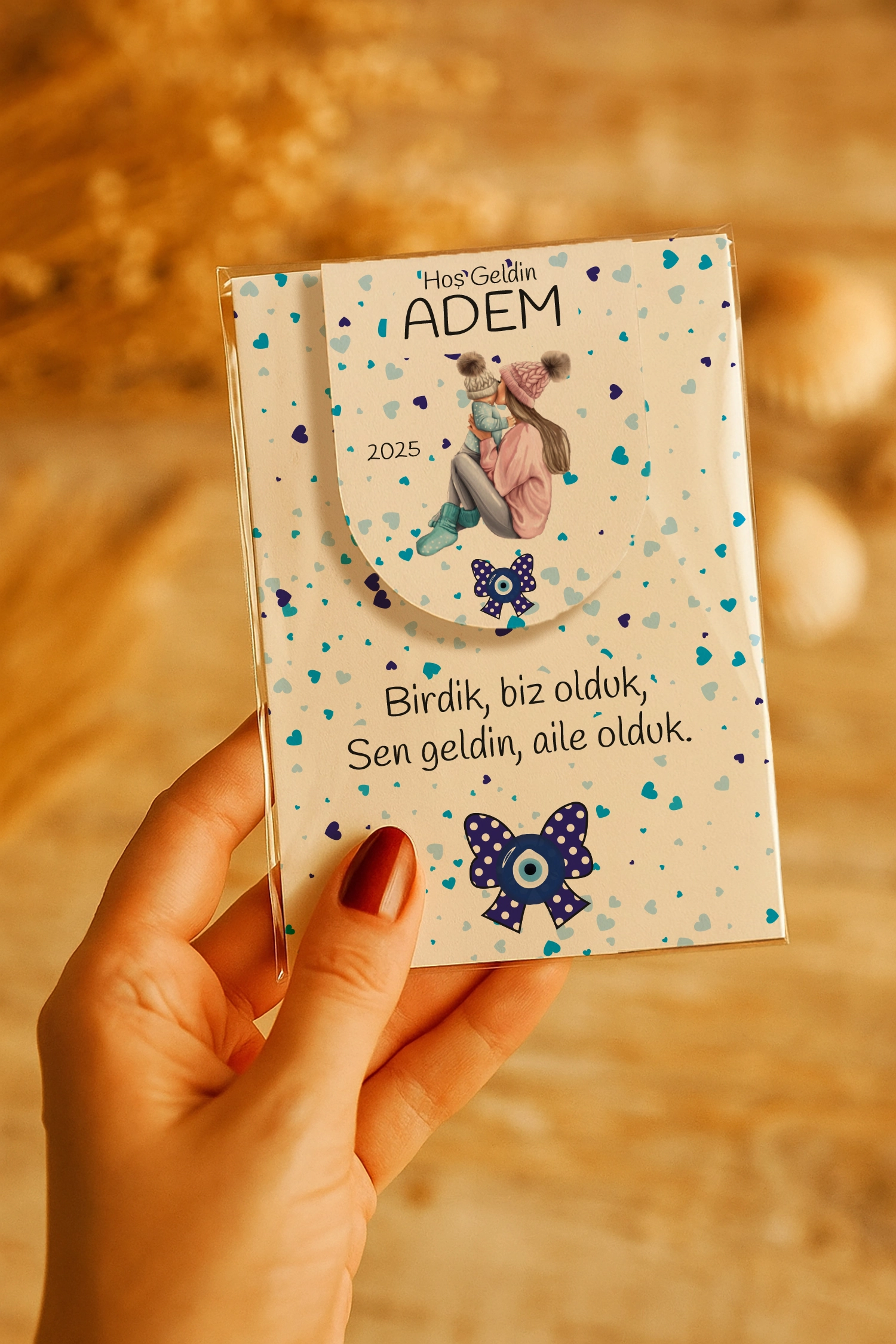 Anne Bebek Temalı Kitap Ayracı