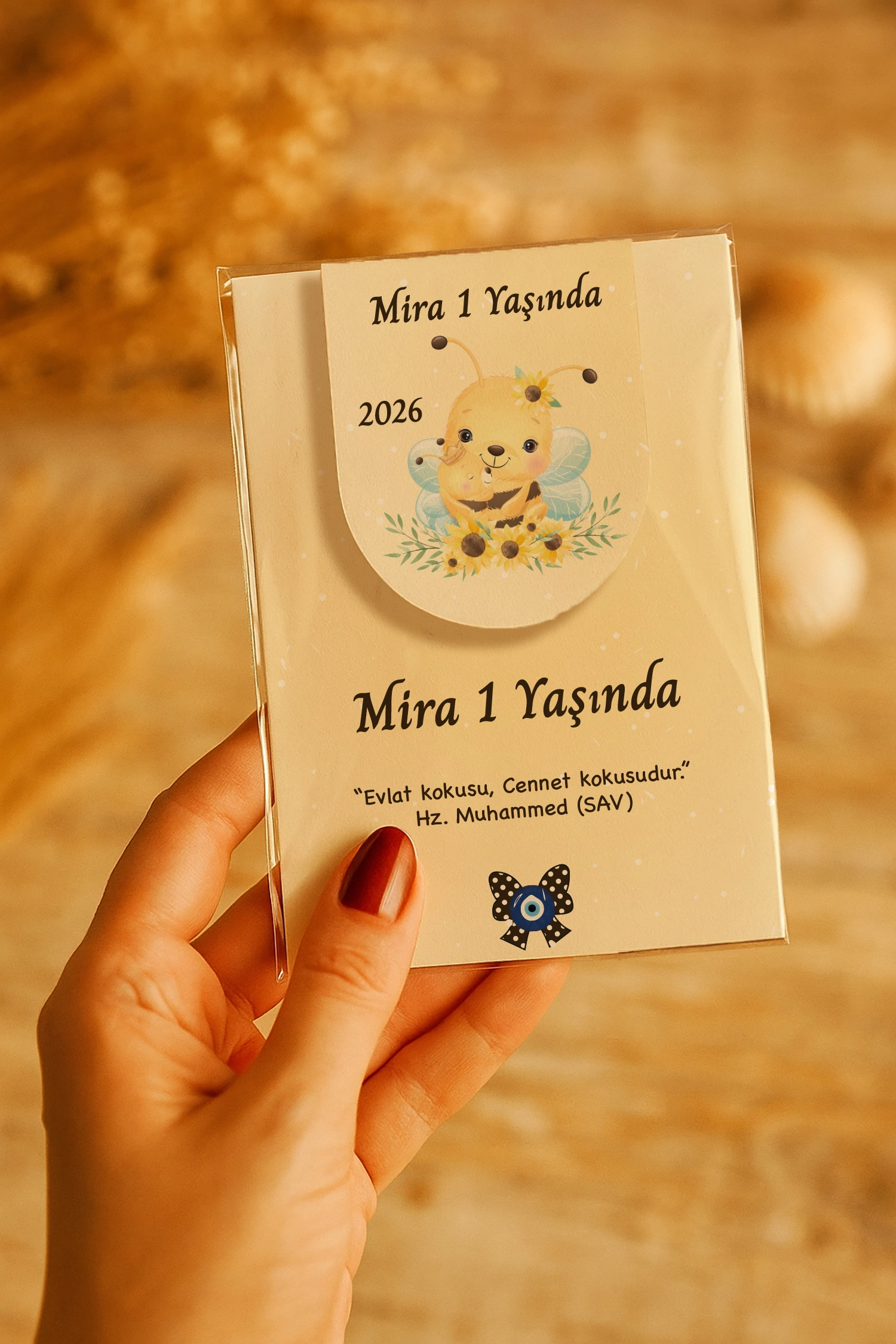 Arı Temalı Kitap Ayracı