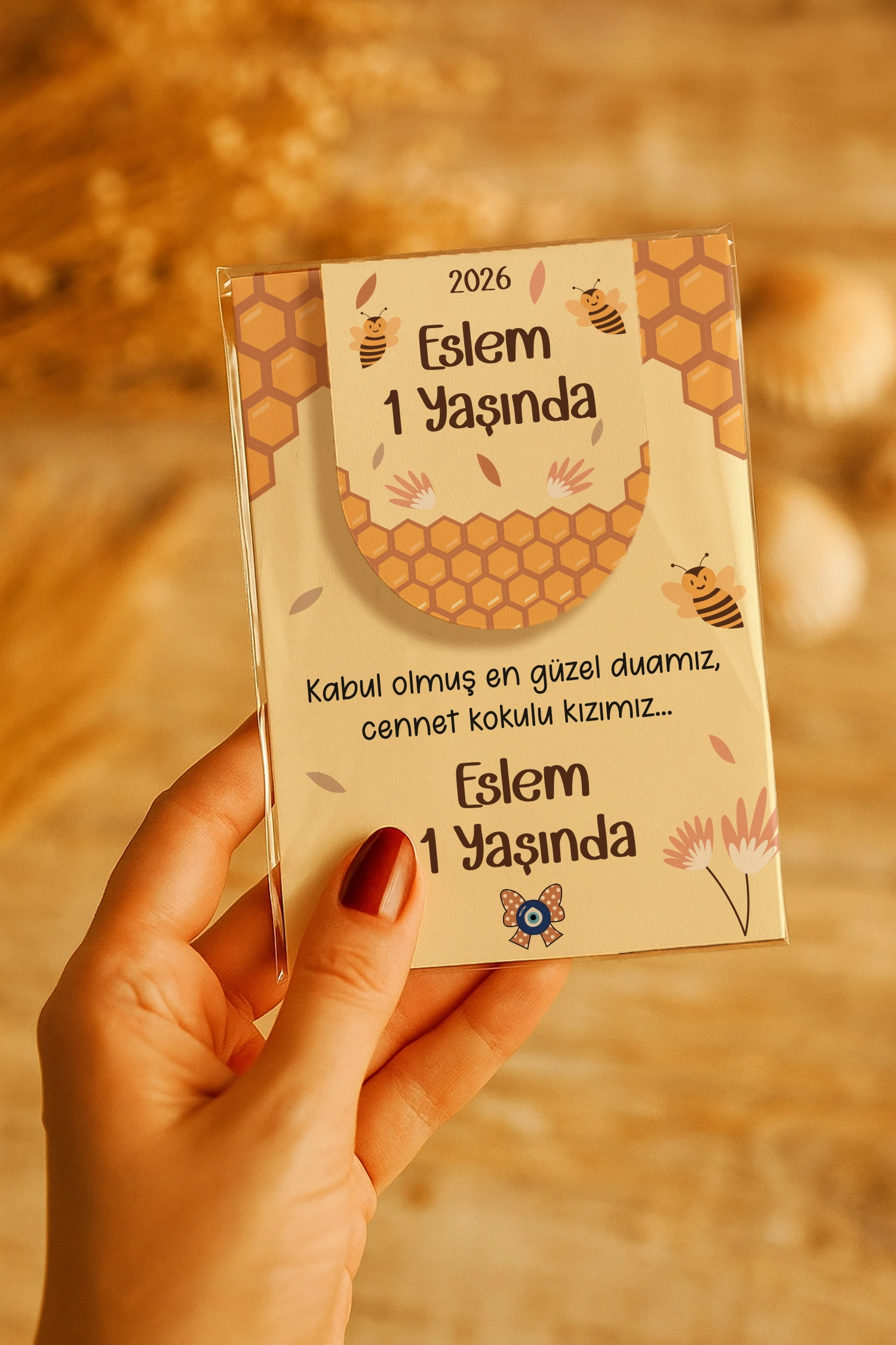 Arı Temalı Kitap Ayracı