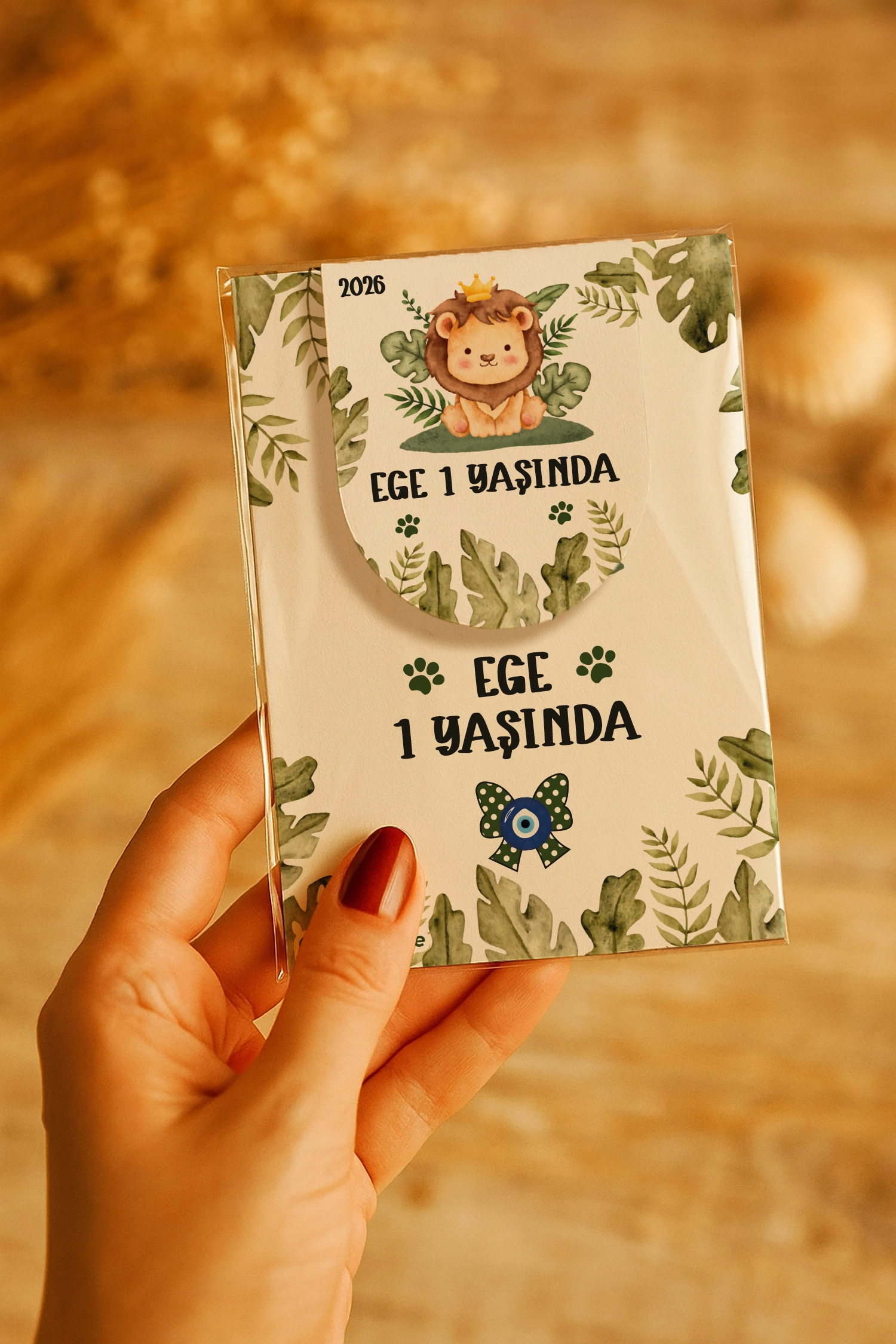 Aslan Temalı Kitap Ayracı