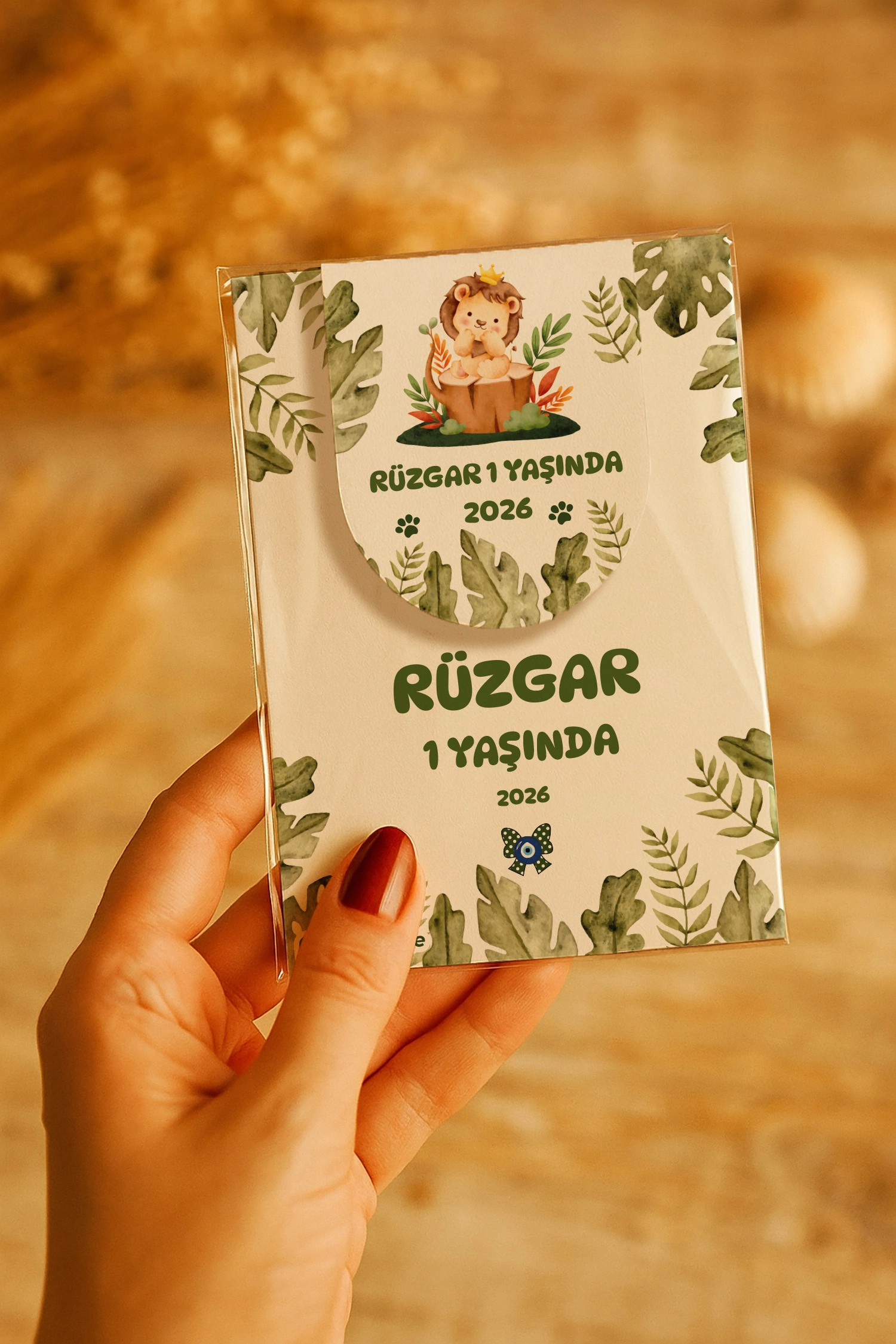 Aslan Temalı Kitap Ayracı