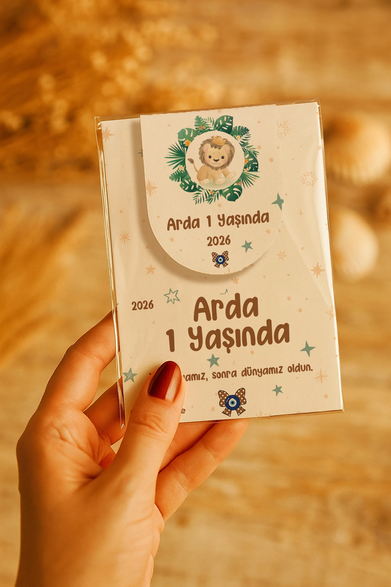 Aslan Temalı Kitap Ayracı