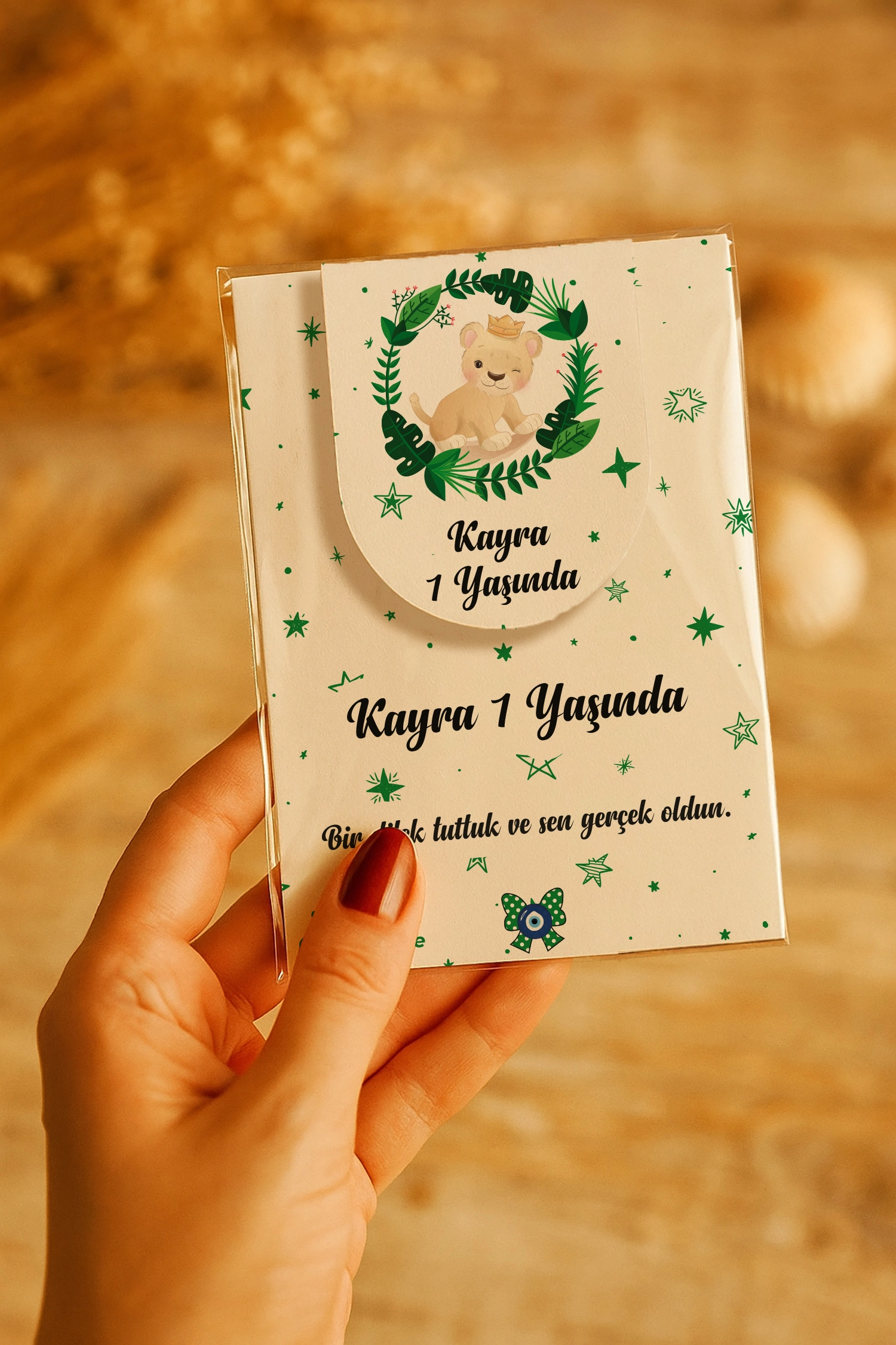 Aslan Temalı Kitap Ayracı
