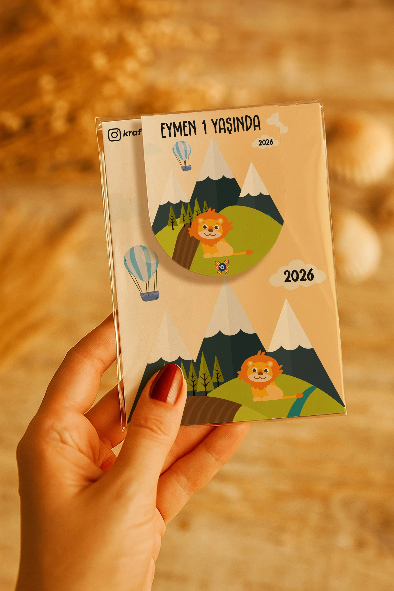 Aslan Temalı Kitap Ayracı