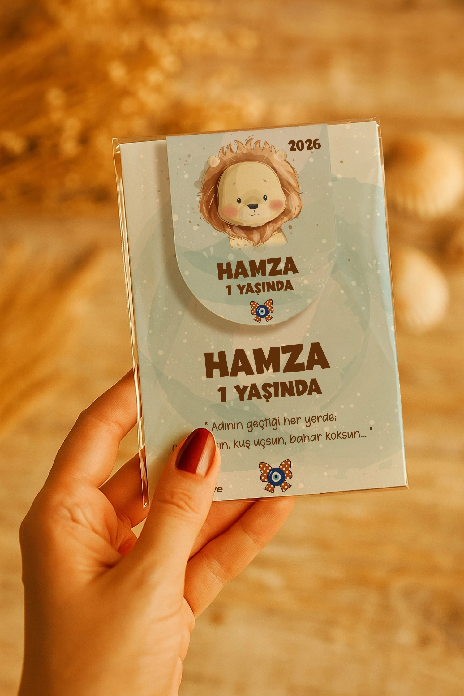 Aslan Temalı Kitap Ayracı