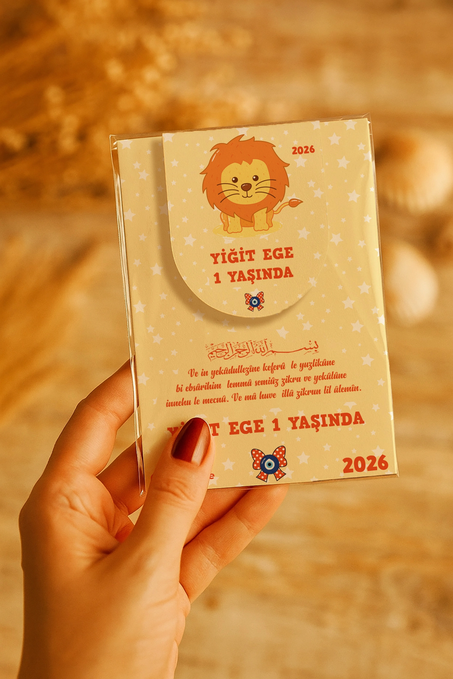 Aslan Temalı Kitap Ayracı