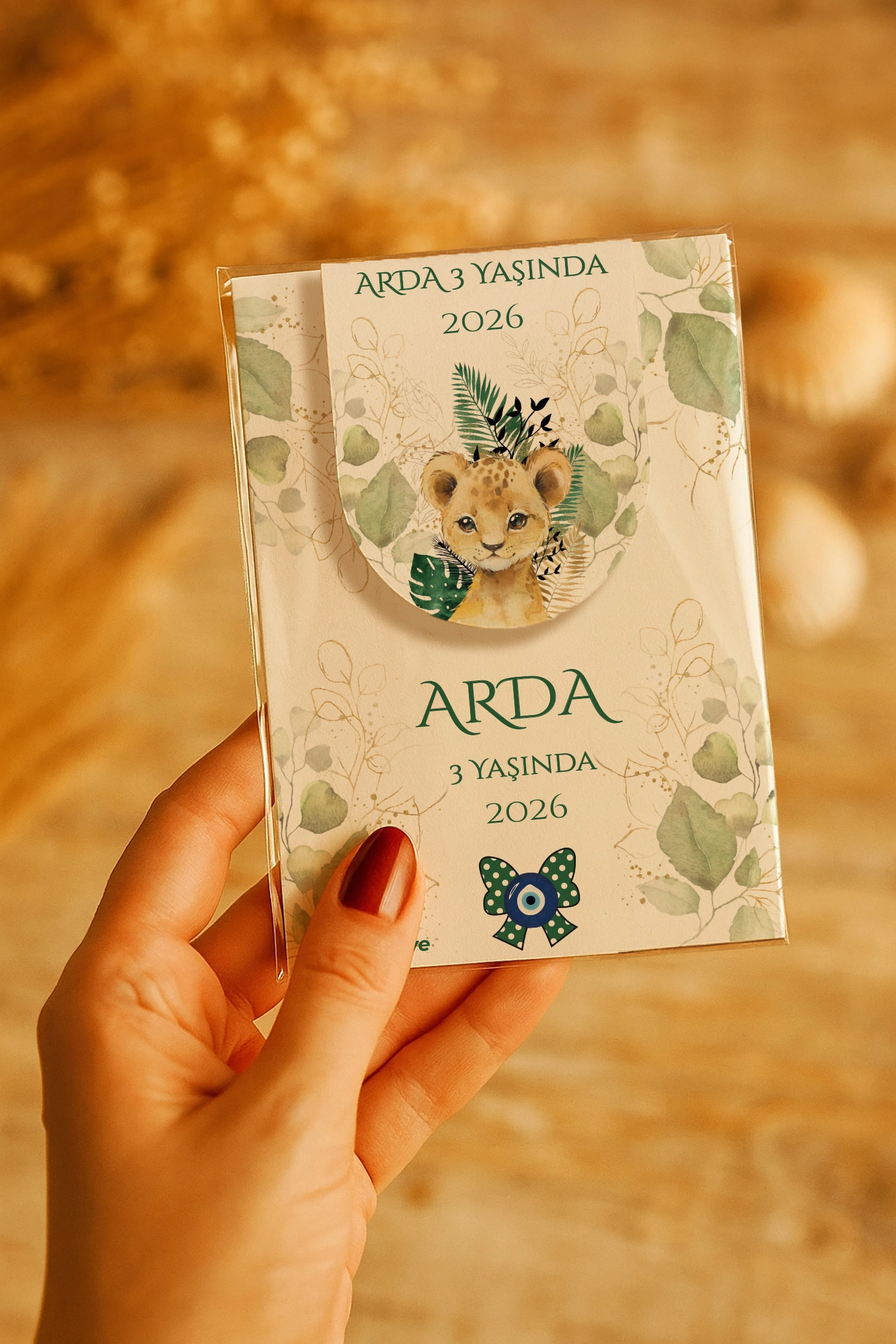 Aslan Temalı Kitap Ayracı