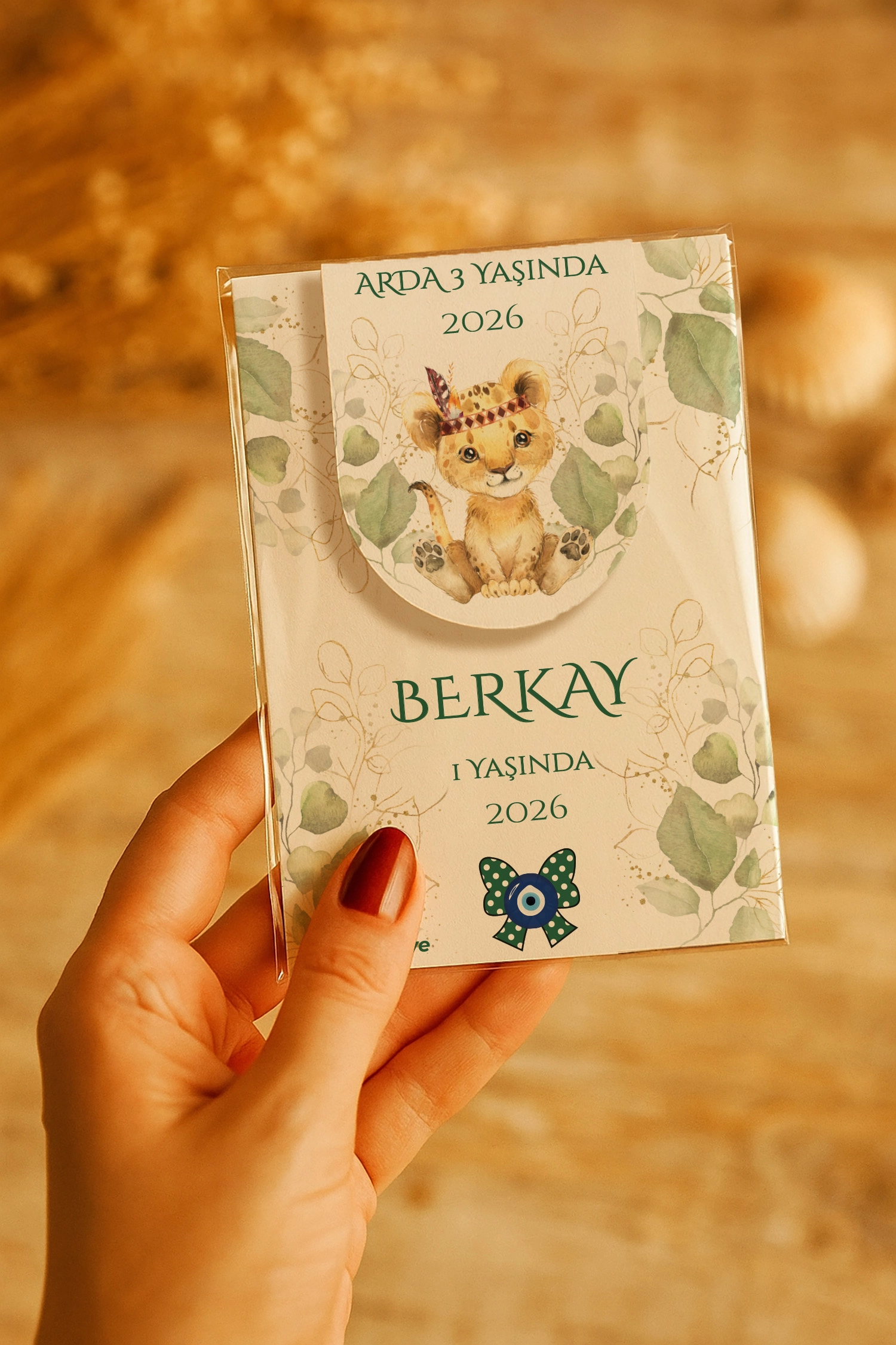 Aslan Temalı Kitap Ayracı