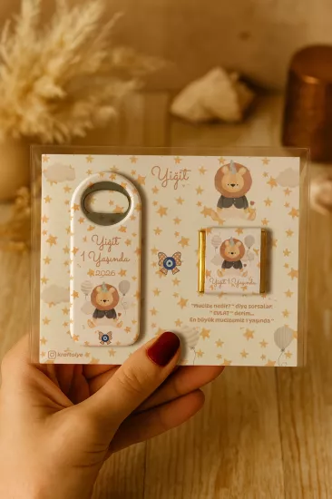 Çikolatalı Uzun Açacak Magnet | Bebek Hediyeleri