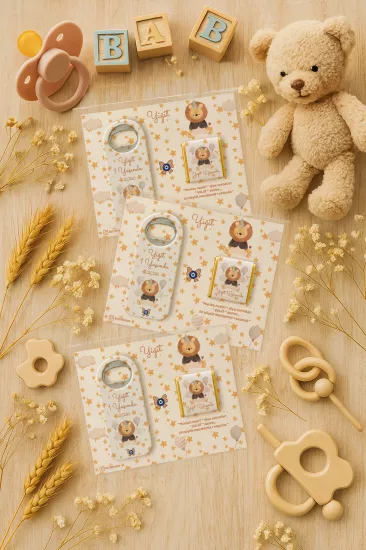Çikolatalı Uzun Açacak Magnet | Bebek Hediyeleri
