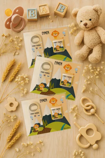 Çikolatalı Uzun Açacak Magnet | Bebek Hediyeleri