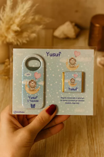 Çikolatalı Uzun Açacak Magnet | Bebek Hediyeleri