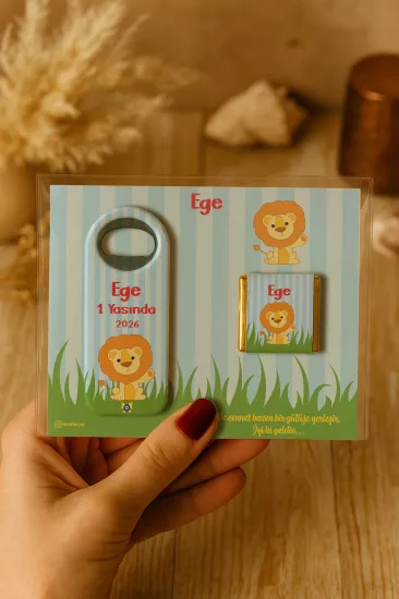 Çikolatalı Uzun Açacak Magnet | Bebek Hediyeleri