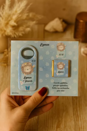 Çikolatalı Uzun Açacak Magnet | Bebek Hediyeleri