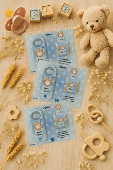 Çikolatalı Uzun Açacak Magnet | Bebek Hediyeleri