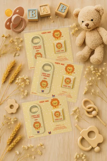 Çikolatalı Uzun Açacak Magnet | Bebek Hediyeleri