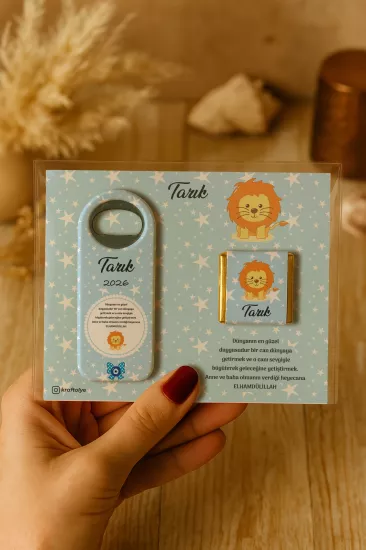 Çikolatalı Uzun Açacak Magnet | Bebek Hediyeleri