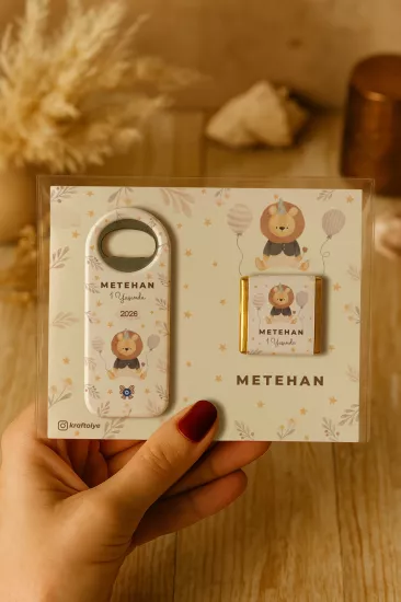 Çikolatalı Uzun Açacak Magnet | Bebek Hediyeleri