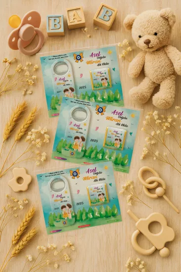 Çikolatalı Uzun Açacak Magnet | Bebek Hediyeleri