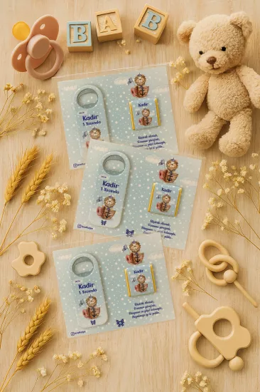 Çikolatalı Uzun Açacak Magnet | Bebek Hediyeleri