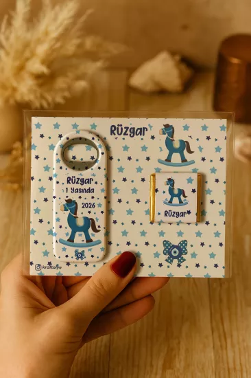 Çikolatalı Uzun Açacak Magnet | Bebek Hediyeleri