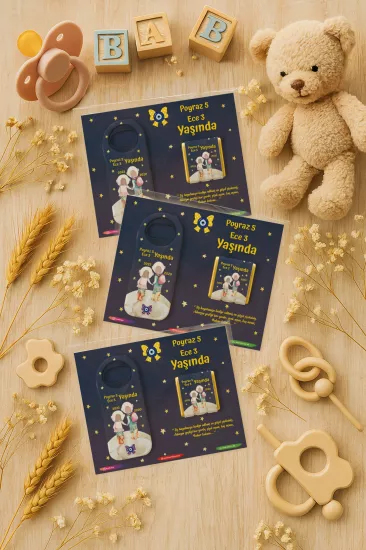 Çikolatalı Uzun Açacak Magnet | Bebek Hediyeleri