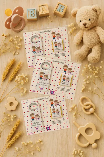 Çikolatalı Uzun Açacak Magnet | Bebek Hediyeleri