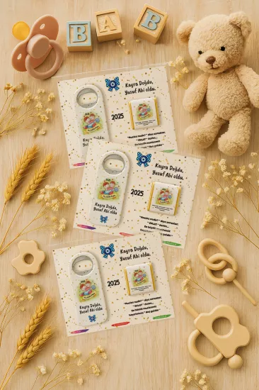 Çikolatalı Uzun Açacak Magnet | Bebek Hediyeleri