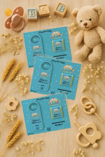 Çikolatalı Uzun Açacak Magnet | Bebek Hediyeleri