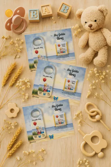 Çikolatalı Uzun Açacak Magnet | Bebek Hediyeleri