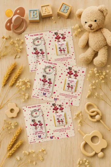 Çikolatalı Uzun Açacak Magnet | Bebek Hediyeleri
