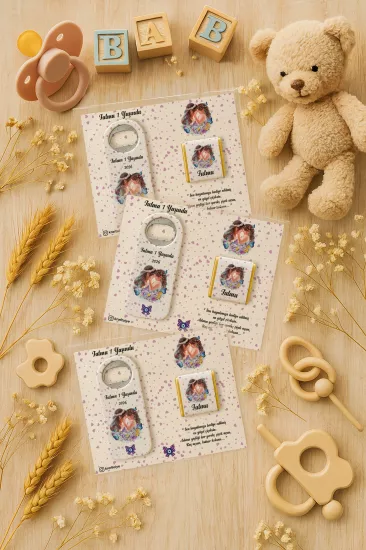 Çikolatalı Uzun Açacak Magnet | Bebek Hediyeleri