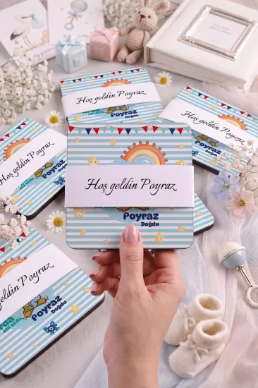 Bebek & Doğum Günü Ahşap Bardak Altlıkları