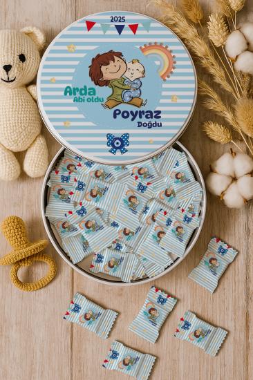 Kişiye Özel Metal Kutulu Madlen Çikolata – Doğum Günü & Baby Shower