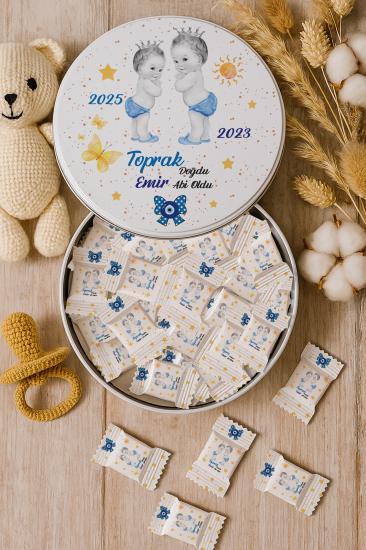 Kişiye Özel Metal Kutulu Madlen Çikolata – Doğum Günü & Baby Shower