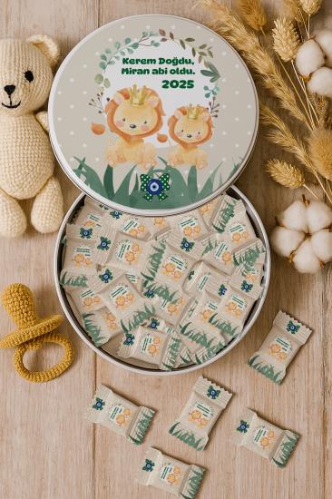 Kişiye Özel Metal Kutulu Madlen Çikolata – Doğum Günü & Baby Shower