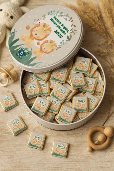 Kişiye Özel Bebek Hediyelikleri | Sargılı Madlen Çikolata | Yeni Doğan – Baby Shower – Doğum Günü – Diş Buğdayı