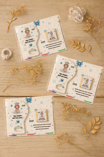 Çikolatalı Balon Açacak Magnet | Yeni Doğan, Baby Shower, Doğum Günü, Diş Buğdayı Hediyesi